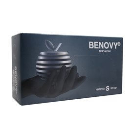 Benovy перчатки нитрил Черные