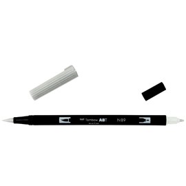 Маркер-кисть brush pen N89 теплый серый 1