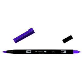 Маркер-кисть brush pen 676 фиолетовый королевский